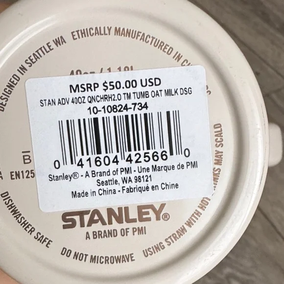 Stanley / Calia exclusive Cream Tumbler with Handle and Straw - Picture 6 of 7